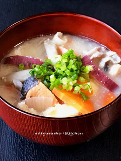 具だくさんな粕汁-レシピのメイン写真