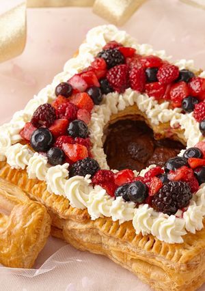 ベリーがたっぷりチョコパイケーキ-レシピのメイン写真