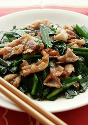 豚肉とニラのピリ辛みそ炒め-レシピのメイン写真