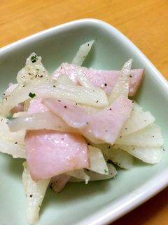 簡単!大根とハムのニンニク炒め♬-レシピのメイン写真