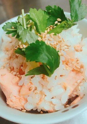 焼き鮭と しょうがの炊き込みご飯-レシピのメイン写真