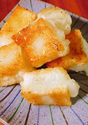 固くなったお餅で揚げ餅＊はちみつバター-レシピのメイン写真