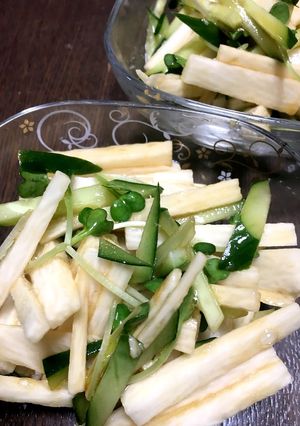 切って混ぜるだけ！ねばしゃきサラダ-レシピのメイン写真