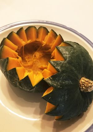 丸ごとカボチャ器 蓋つき-レシピのメイン写真
