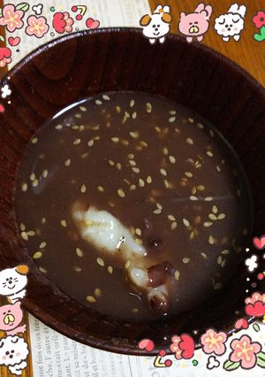 2018年~鏡開きに❤️焙じ茶お汁粉~-レシピのメイン写真