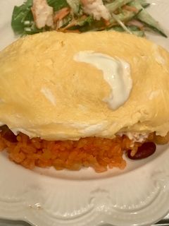 サワークリームビーンズオムライス-レシピのメイン写真