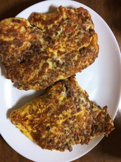 ひき肉たっぷりオムレツ-レシピのメイン写真