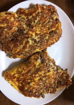 ひき肉たっぷりオムレツ-レシピのメイン写真
