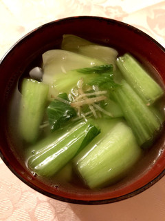 青梗菜の塩スープ-レシピのメイン写真