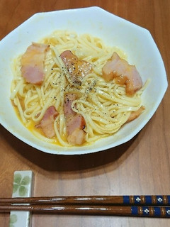 カルボナーラうどん-レシピのメイン写真