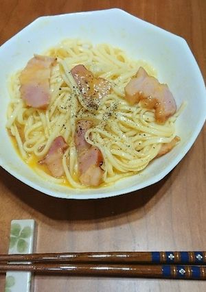カルボナーラうどん-レシピのメイン写真