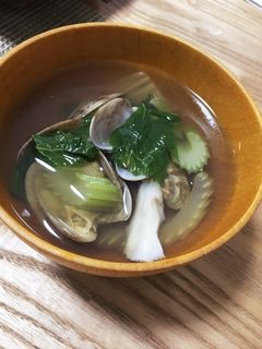 あさりとセロリのほっこりスープ♡-レシピのメイン写真