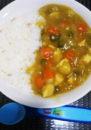 離乳食完了期☆鶏ささみ野菜カレー-レシピのメイン写真