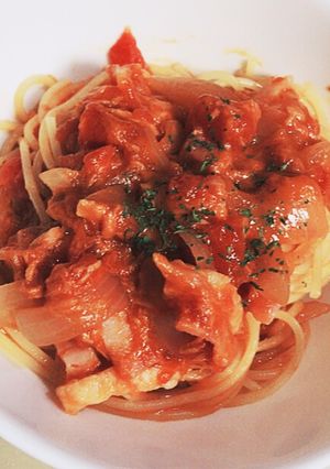 10分で作れる絶品！トマトクリームパスタ-レシピのメイン写真