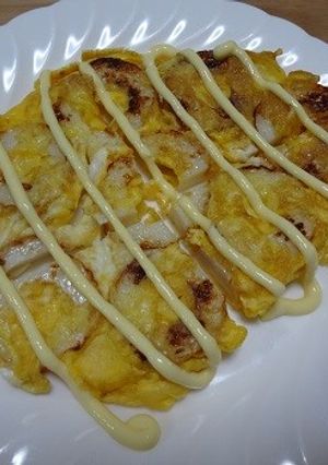 簡単過ぎてゴメンネ　ちくわ玉子-レシピのメイン写真