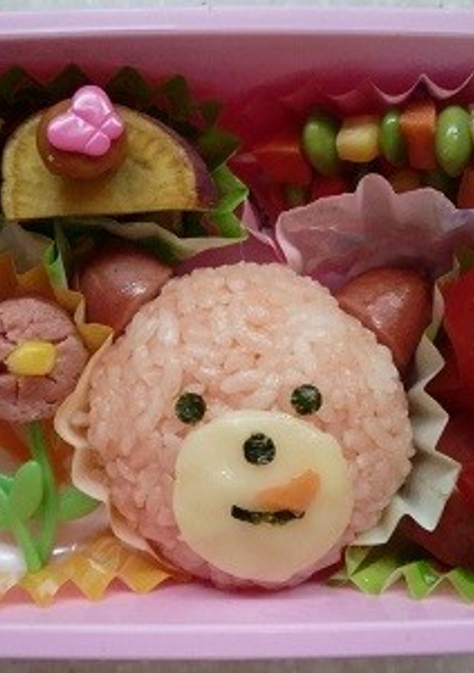 簡単★くまのデコおにぎり弁当-レシピのメイン写真