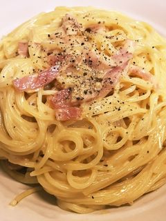 カルボナーラ-レシピのメイン写真
