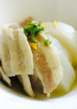 大根と豚バラの梅茶漬け煮-レシピのメイン写真