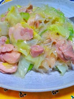 風邪予防!風邪撃退!鶏と野菜の春雨炒め♪-レシピのメイン写真