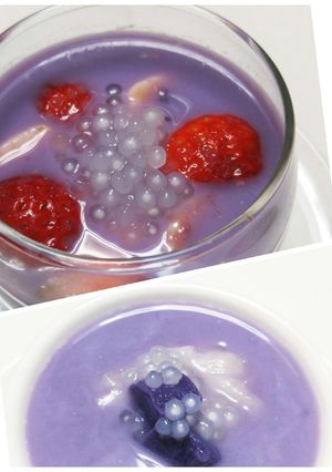 紫いもとタピオカミルクのお汁粉-レシピのメイン写真