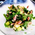 葉も丸ごと!セロリとツナのマヨぽんサラダ