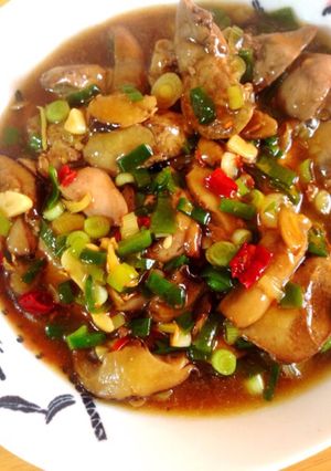 豆板醤なし！鶏レバーとキノコの和風麻婆-レシピのメイン写真