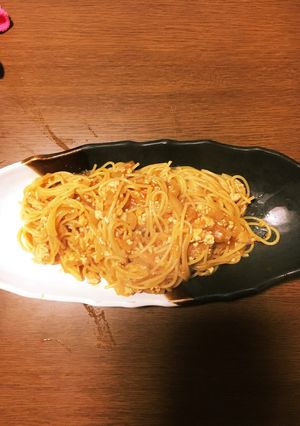 ワンパンミートソーススパゲティ-レシピのメイン写真