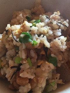 風邪予防!納豆と山盛りネギのチャーハン-レシピのメイン写真