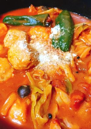 肉団子とたっぷり野菜のトマトスープ-レシピのメイン写真