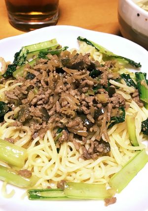 冷蔵庫の余り物で!簡単私のジャージャー麺-レシピのメイン写真