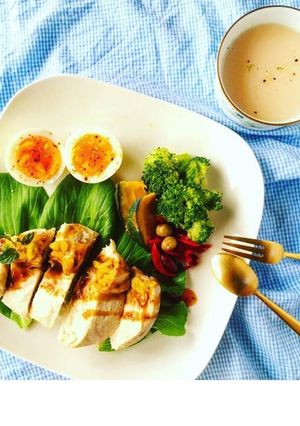 鶏むね肉のジューシーボイル-レシピのメイン写真