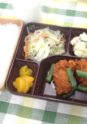 簡単給食 ヤンニョムチキン-レシピのメイン写真