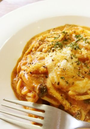 【糖質制限】濃厚！ミートクリームパスタ-レシピのメイン写真