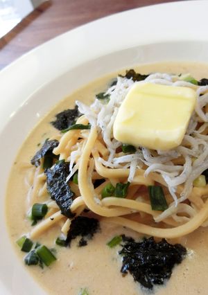 【糖質制限】海苔バター豆乳クリームパスタ-レシピのメイン写真