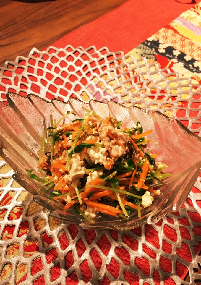 簡単！豆苗とツナとお豆腐の無限和え物-レシピのメイン写真