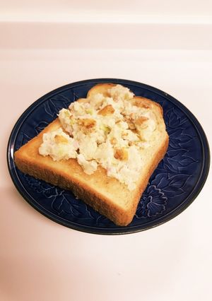 ❁ポテサラとおせんべいのトースト❁-レシピのメイン写真
