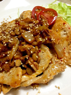 簡単☆豚肉の納豆キムチ炒め-レシピのメイン写真