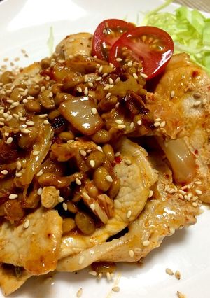 簡単☆豚肉の納豆キムチ炒め-レシピのメイン写真