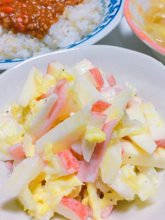 【超簡単☆一品】白菜とりんごのサラダ-レシピのメイン写真