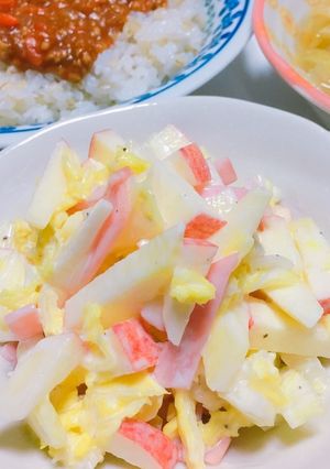 【超簡単☆一品】白菜とりんごのサラダ-レシピのメイン写真