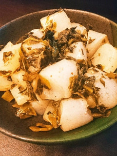 超簡単!こんにゃくの高菜炒め-レシピのメイン写真