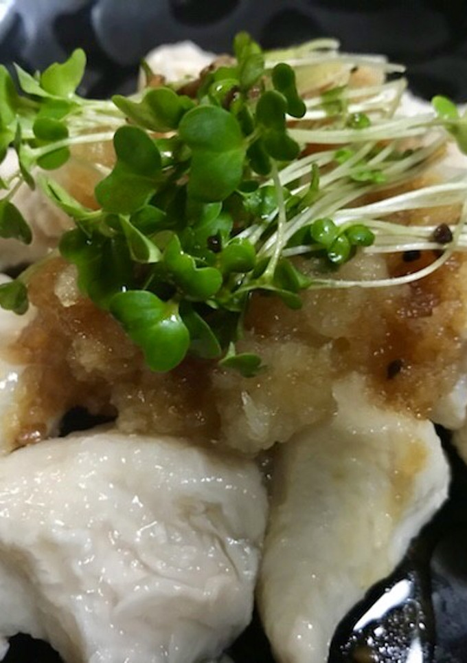 ササミの湯引きおろしポン酢-レシピのメイン写真