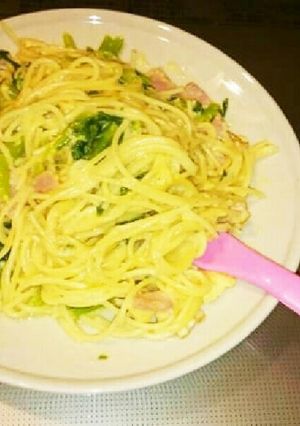 野菜入りカルボナーラ-レシピのメイン写真