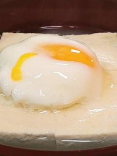 【電子レンジ】温玉湯豆腐-レシピのメイン写真