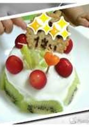 簡単10分☆離乳食中期～ショートケーキ♪-レシピのメイン写真