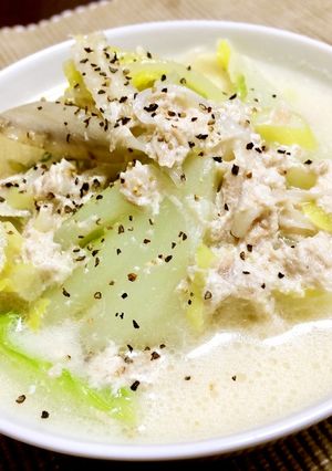 簡単！白菜とツナ缶の牛乳煮込み-レシピのメイン写真