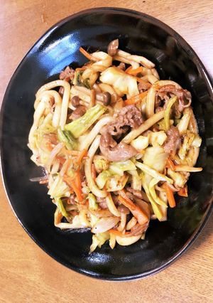 ランチに♡オタフクソースで！ 焼うどん-レシピのメイン写真