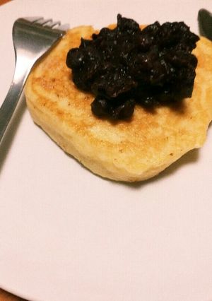 お餅リメイク、モチモチパンケーキ-レシピのメイン写真