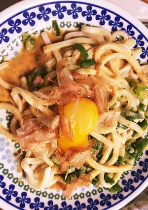 うどん釜玉-レシピのメイン写真