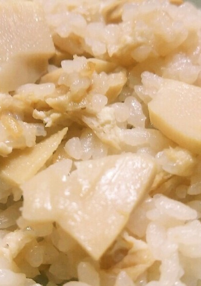 タケノコ水煮と油揚げで♪　タケノコご飯-レシピのメイン写真